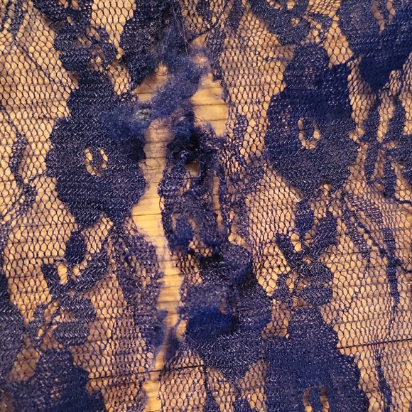 Free People Sheer Navy Lace Maxi Dress - Picture 10 of 13